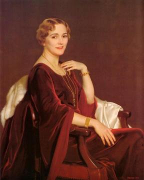 Portrait Of Mrs Charles Frederic Toppan Artwork by William Mcgregor Paxton