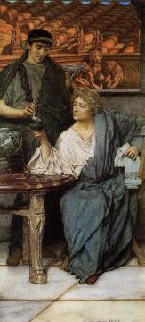 The Roman Wine Tasters Artwork by Sir Lawrence Alma Tadema