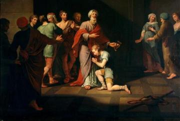 David Anointed By Samuel (david Salves Af Samuel) Artwork by Nicolai Abraham Abildgaard