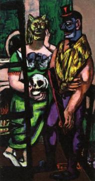 Masquerade Artwork by Max Beckmann