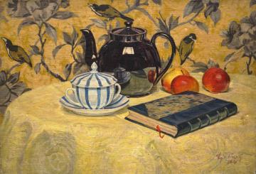 The Black Teapot Artwork by Georges Emile Lebacq