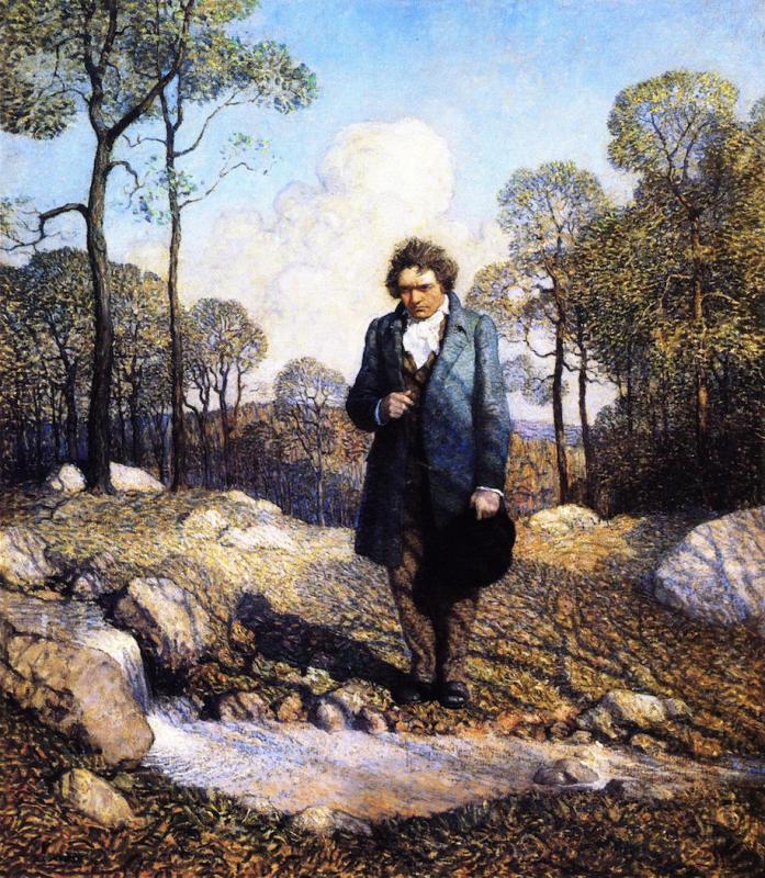 Beethoven And Nature Artwork by Newell Convers (N.C.) Wyeth