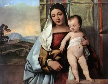 Gipsy Madonna Artwork by Titian