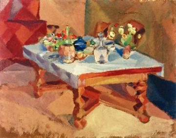 The Set Table Artwork by Jacques Villon