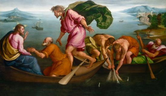 The Miraculous Draught Of Fishes Artwork by Jacopo Bassano