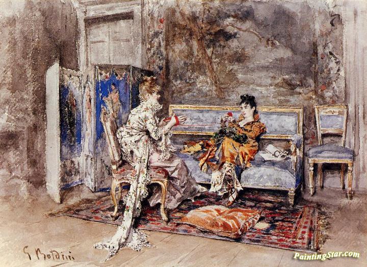 The Conversation Artwork by Giovanni Boldini