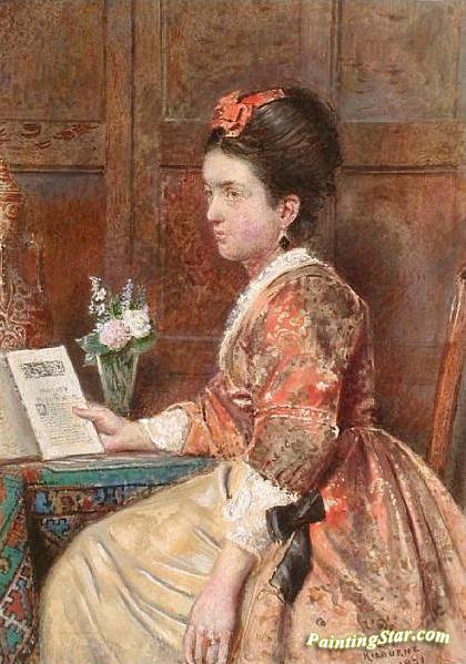 Portrait of a Seated Lady Artwork by George Goodwin Kilburne