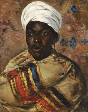 Portrait of a North African Lady (Ritratto di notabile africana) Artwork by Cesare Biseo