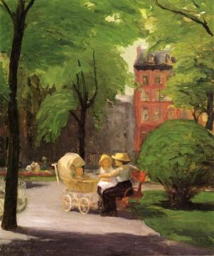 Spring, Grammercy Park Artwork by John Sloan
