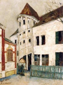 The Staircase of La Reine Berthe in Chartres Artwork by Maurice Utrillo