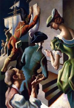Brideship Artwork by Thomas Hart Benton
