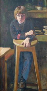 Georges Lebacq, the Artist's Son Artwork by Georges Emile Lebacq