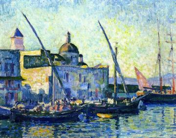 Puzzuoli (Morning) Artwork by Theo van Rysselberghe