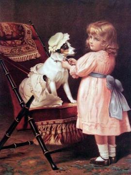 How Like Grandma Artwork by Charles Burton Barber
