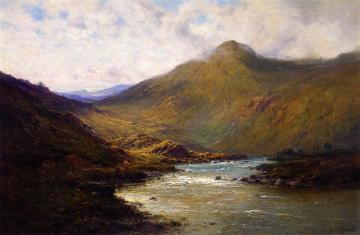 A Bend of the Dee Artwork by Alfred de Breanski, Sr.