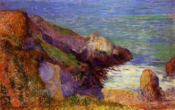 Rocks on the Breton Coast Artwork by Paul Gauguin