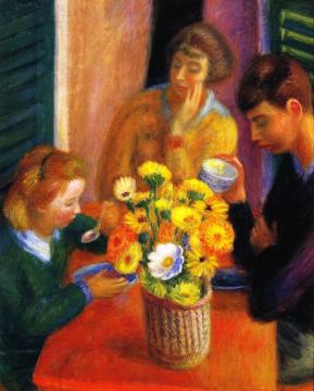 Breakfast Porch Artwork by William James Glackens