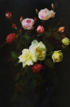 Roses Artwork by George Cochran Lambdin