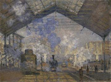 The Saint-lazare Station Artwork by Claude Oscar Monet