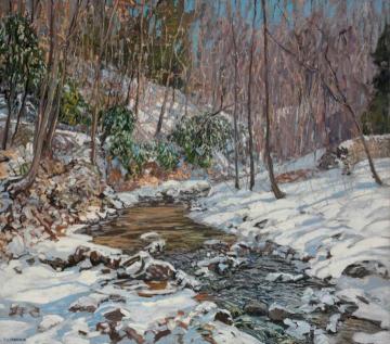 Woodland Brook Artwork by Edward Willis Redfield
