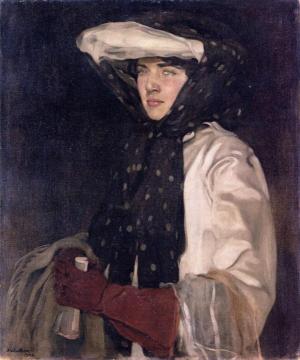 The Beautiful Motorist (miss Sylvia Bristowe) Artwork by Sir William Nicholson