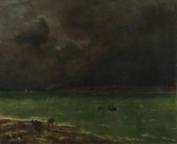 Storm At Honfleur Artwork by Alfred Stevens