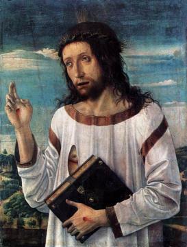 Blessing Christ Artwork by Giovanni Bellini