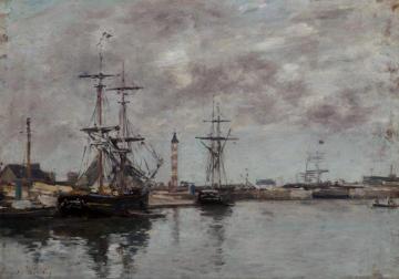 The Port of Deauville Artwork by Eugène-Louis Boudin