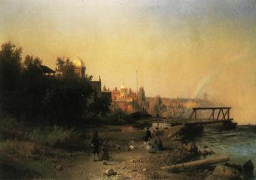 Niagara from the Museum, the Brink of the Horseshoe Artwork by Herman Herzog