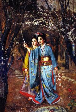 Spring's Inspiritation Artwork by Theodore Wores