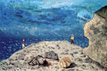 Shells And Fishermen Artwork by Milton Avery