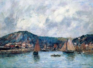 Cherbourg, the Port Artwork by Eugène-Louis Boudin