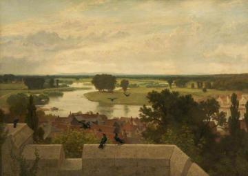 The Thames from Windsor Castle Artwork by Frederick Goodall