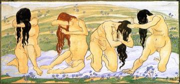 Day (study) Artwork by Ferdinand Hodler