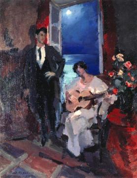 Evening Artwork by Constantin Alexeevich Korovin