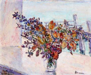 Bouquet of Dried Leaves Artwork by Georges Morren