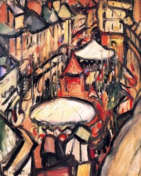 The Traveling Fair at Rouen Artwork by Emile-othon Friesz