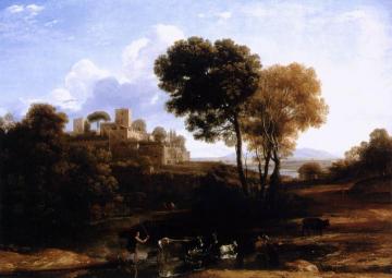 Landscape with Shepherds Artwork by Claude Lorrain