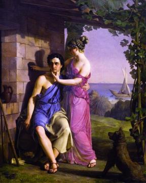 The Origin of Painting Artwork by Heinrich Eddelien