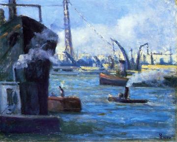 The Port of Rouen Artwork by Maximilien Luce
