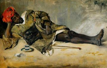 Homme Allongé (tanger) Artwork by Gyula Tornai