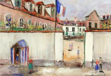The Barracks, Boulevard Morland Artwork by Maurice Utrillo
