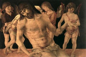 Dead Christ Supported by Angels (Pieta) Artwork by Giovanni Bellini