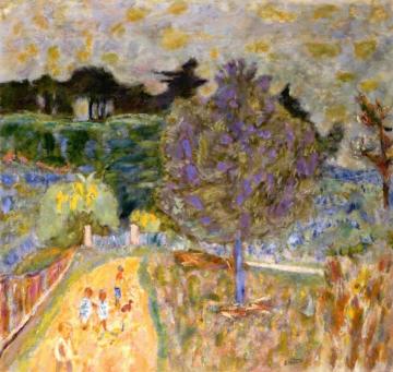 The Yellow Path With Children Artwork by Pierre Bonnard