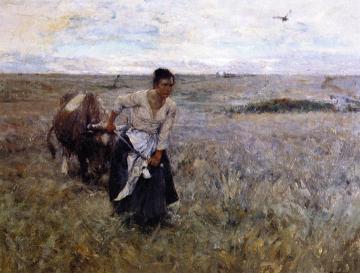 The Homesteader's Wife Artwork by Harvey T. Dunn