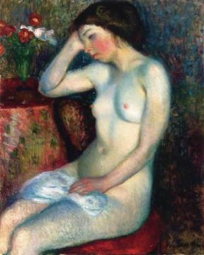 Sleeping Girl Artwork by William James Glackens
