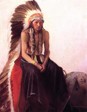 Portrait Of A Warrior Artwork by William Herbert Dunton