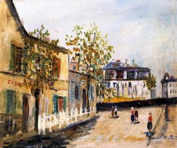 The Lapin Agile Artwork by Maurice Utrillo
