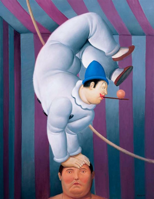 Contortionist Artwork by Fernando Botero