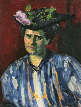 Portrait of Hedwig Kubin Artwork by Alexej Jawlensky
